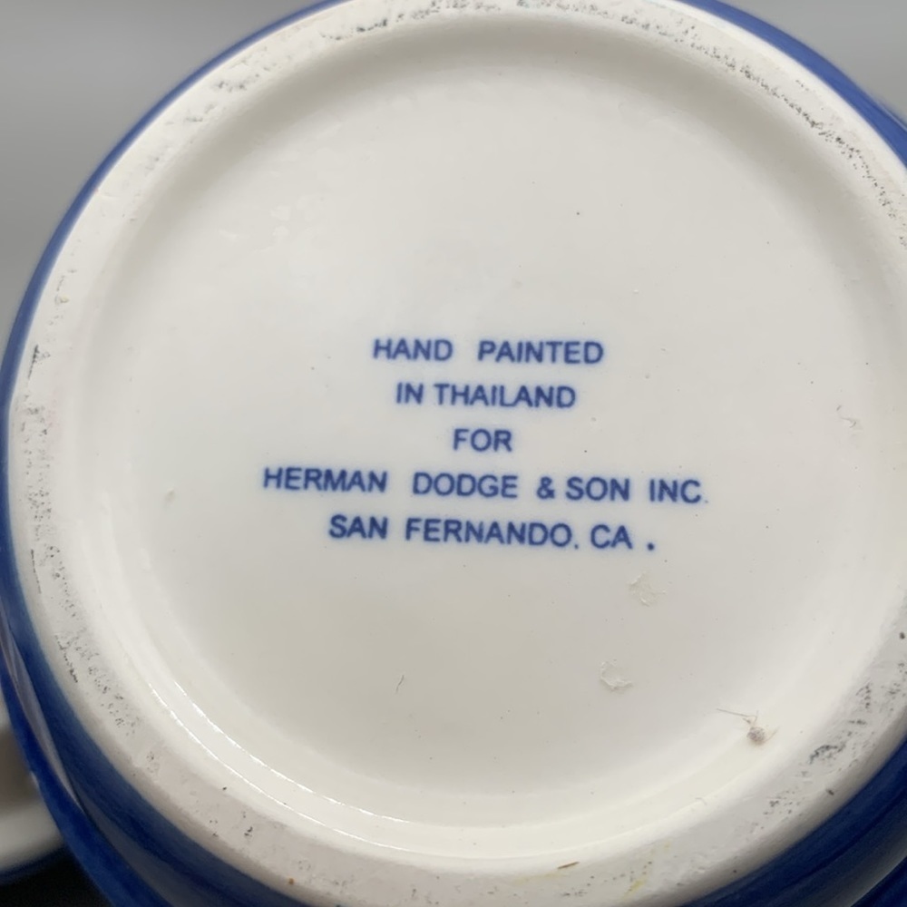 Blue floral Tea pot ceramic Herman Dodge & Son,excellent condition.‎ - Picture 9 of 10